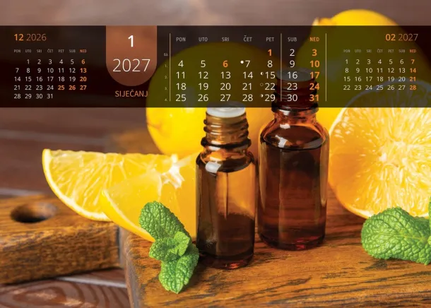  "JUST RELAX" color calendar Color