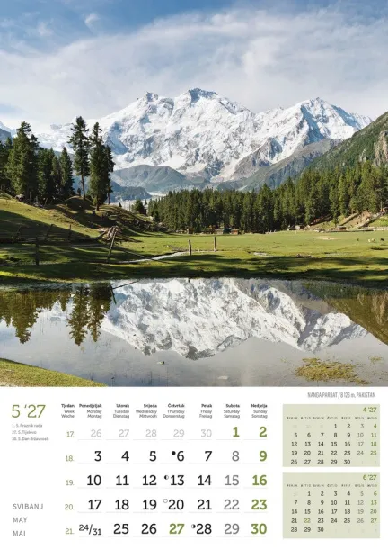  "VRHOVI SVIJETA" color calendar Color