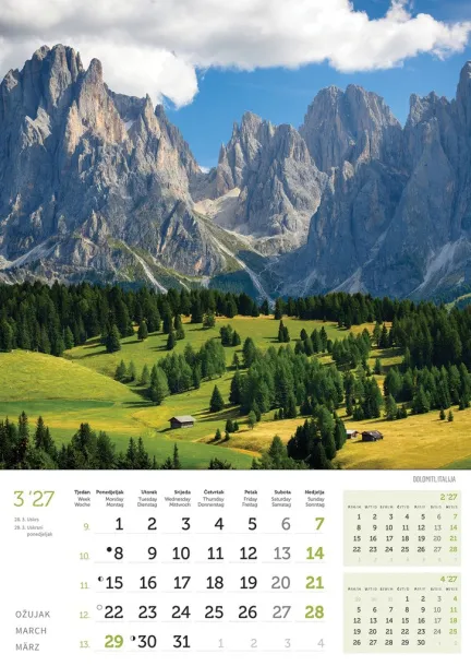  "VRHOVI SVIJETA" color kalendar Color
