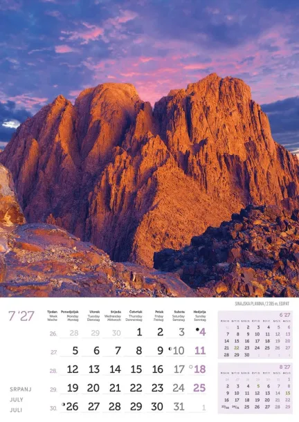  "VRHOVI SVIJETA" color calendar Color
