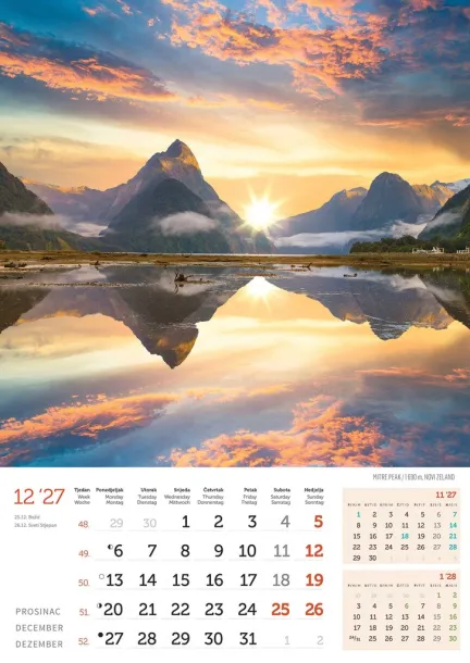  "VRHOVI SVIJETA" color calendar Color