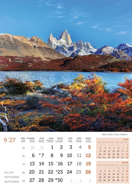  "VRHOVI SVIJETA" color calendar Color