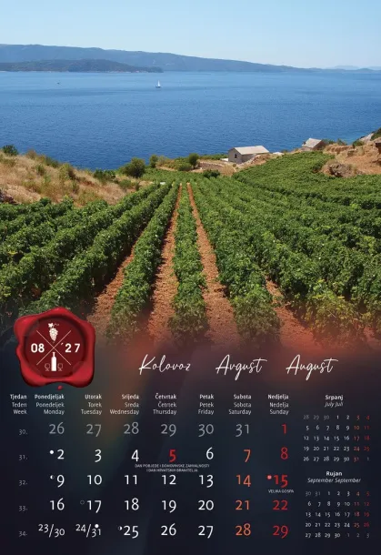 "VINO" color calendar Color