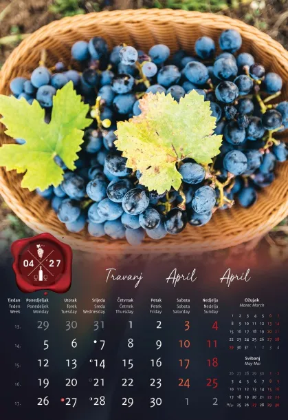  "VINO" color calendar Color