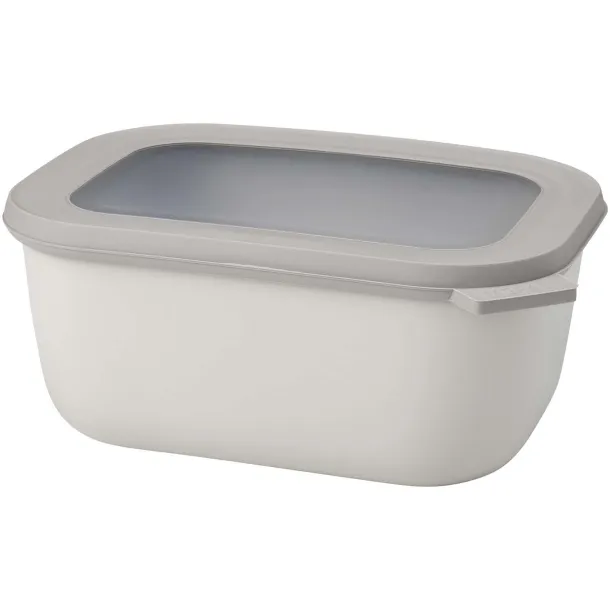 Cirqula 1500 ml rectangular multi bowl - Mepal White