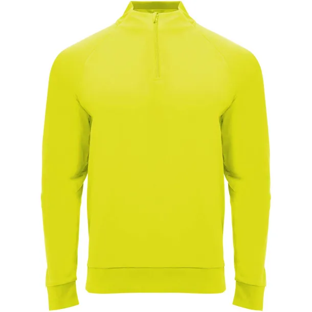 Epiro long sleeve kids quarter zip sweatshirt - Roly Fluor Yellow