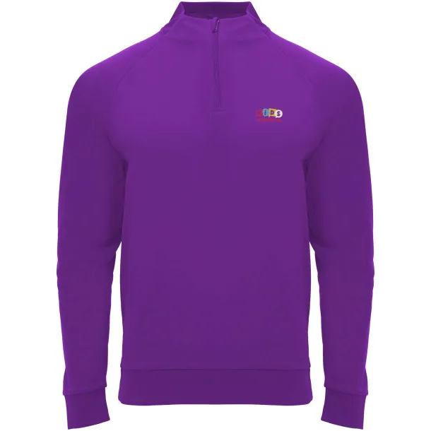 Epiro long sleeve kids quarter zip sweatshirt - Roly Mauve