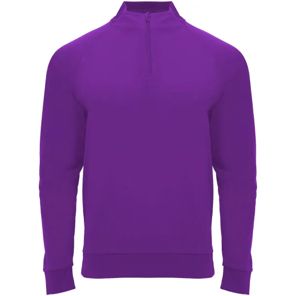 Epiro long sleeve kids quarter zip sweatshirt - Roly Mauve