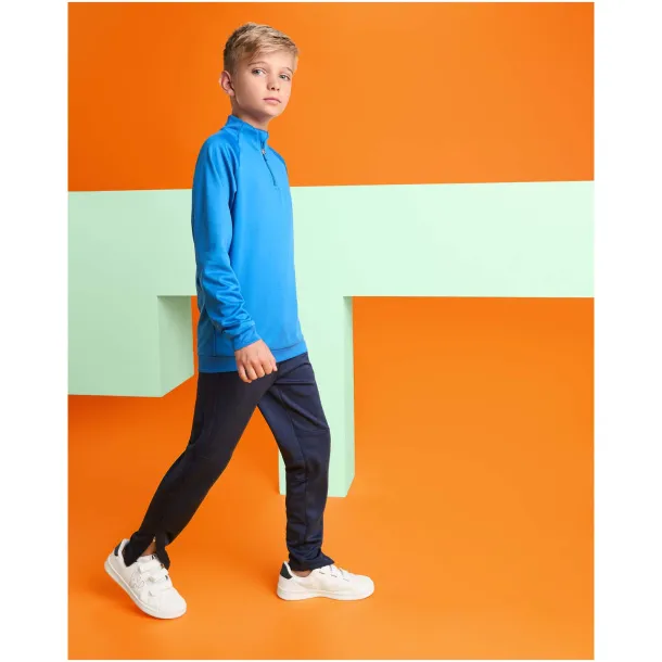 Epiro long sleeve kids quarter zip sweatshirt - Roly Pink Fluor