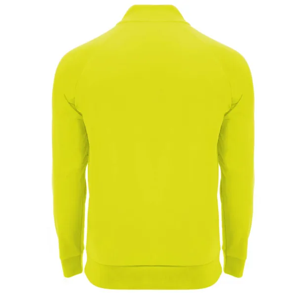 Epiro long sleeve unisex quarter zip sweatshirt - Roly Fluor Yellow