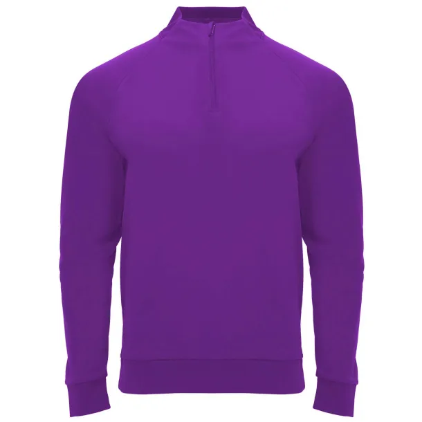 Epiro long sleeve unisex quarter zip sweatshirt - Roly Mauve
