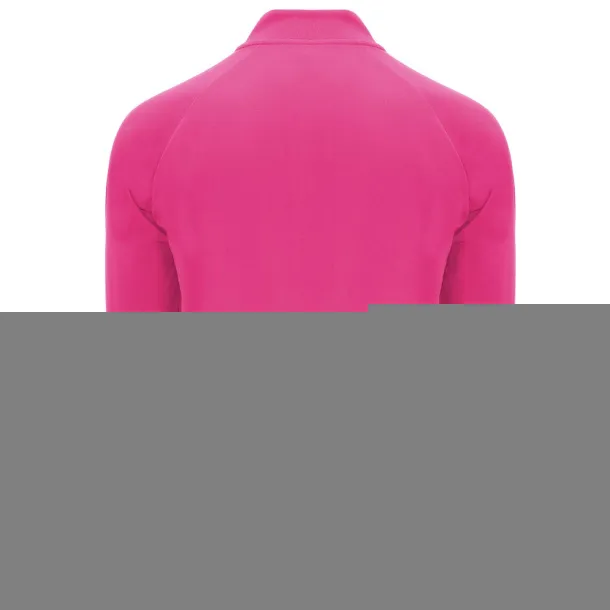 Epiro long sleeve unisex quarter zip sweatshirt - Roly Pink Fluor