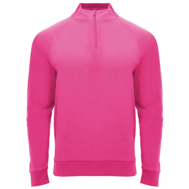 Epiro unisex trenirka s dugim rukavima i kratkim patentnim zatvaračem - Roly Pink Fluor
