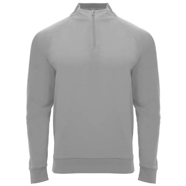 Epiro long sleeve unisex quarter zip sweatshirt - Roly Grey