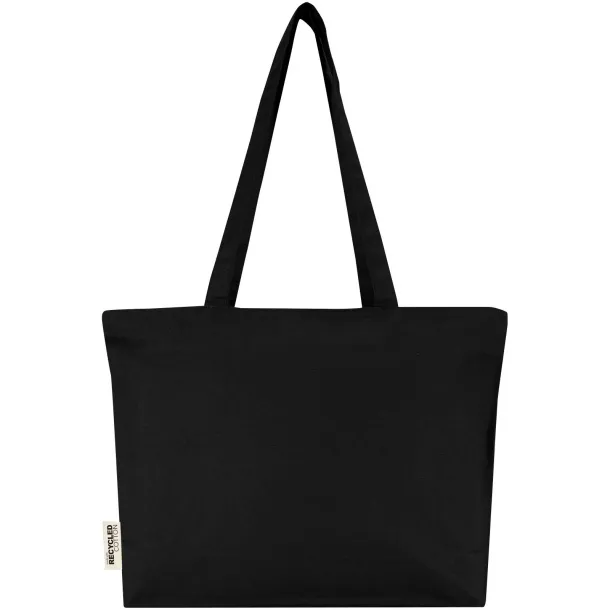Ningbo tote torba s patentnim zatvaračem, 320 g/m² - Bullet Crna