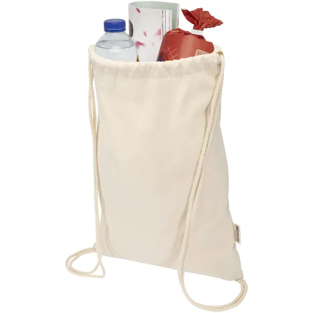 Oregon Blend torba s vezicama od GRS recikliranog pamuka, 140 g/m² Prirodna