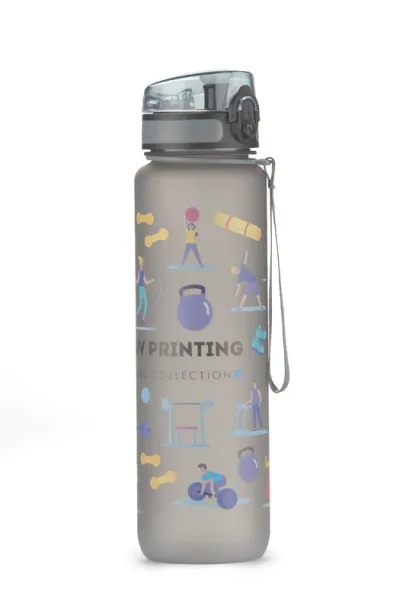 MOTIVA Motivational water bottle 1000 ml Crna