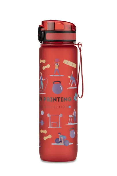 MOTIVA Motivational water bottle 1000 ml Crvena