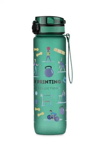 MOTIVA Motivational water bottle 1000 ml zielony