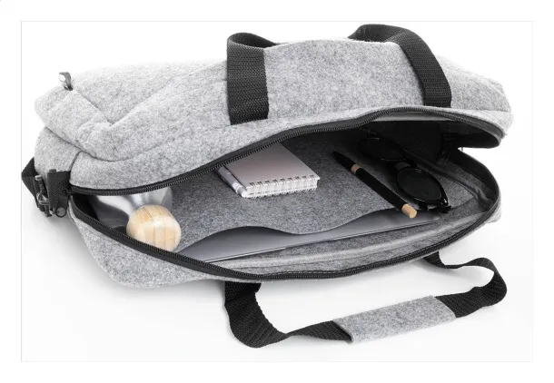 Refelt Docu torba za dokumente RPET filca, 15" Siva
