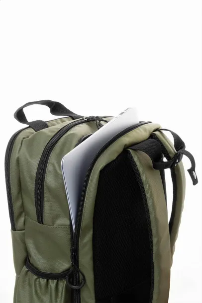 Stanford RPET ruksak, 16" Zelena