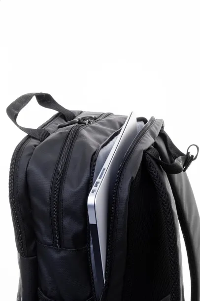 Stanford RPET ruksak, 16" Crna