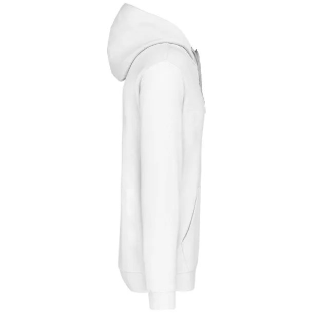  MEN'S CONTRAST HOODED SWEATSHIRT - Kariban White Fine Grey