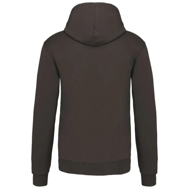  MEN'S CONTRAST HOODED SWEATSHIRT - Kariban Tamno siva Black