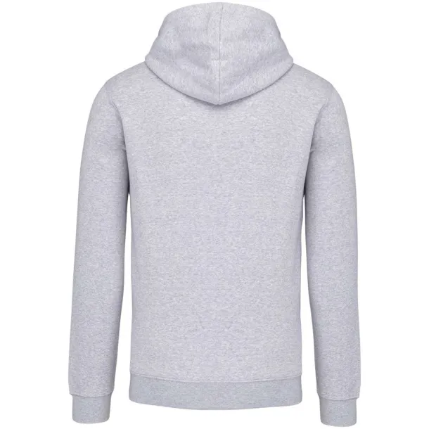  MEN'S CONTRAST HOODED SWEATSHIRT - Kariban Oxford Grey Navy