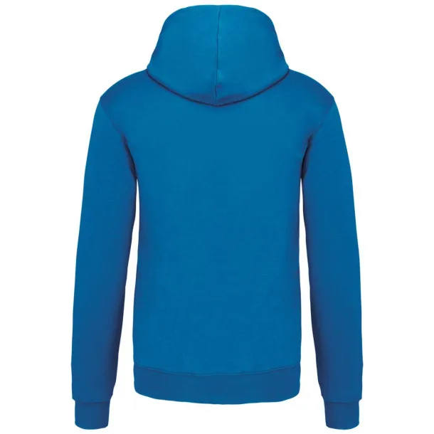  MEN'S CONTRAST HOODED SWEATSHIRT - Kariban Tropical Blue White