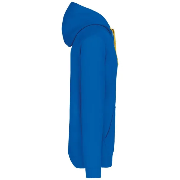  Muška hoodica, 280 g/m2 - Kariban Light Royal Blue Žuta
