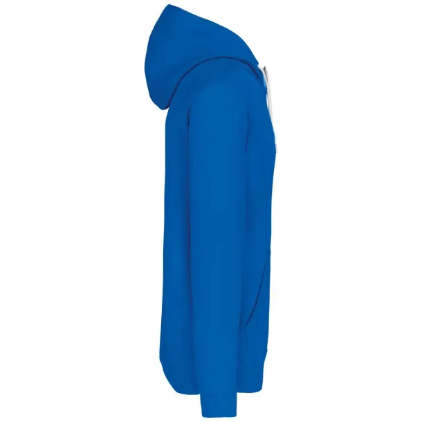  MEN'S CONTRAST HOODED SWEATSHIRT - Kariban Light Royal Blue White