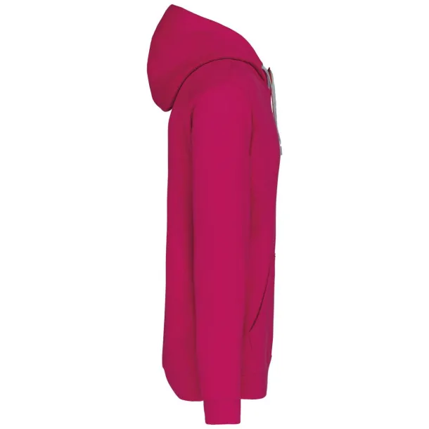  Muška hoodica, 280 g/m2 - Kariban Fuchsia Fine Grey