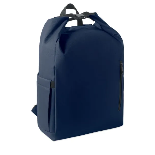 UNITON 15'' roll top laptop backpack French navy