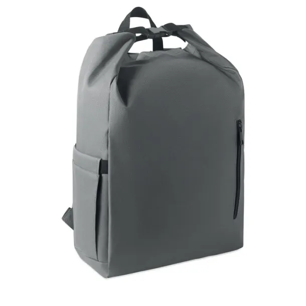 UNITON 15'' roll top laptop backpack Stone Grey