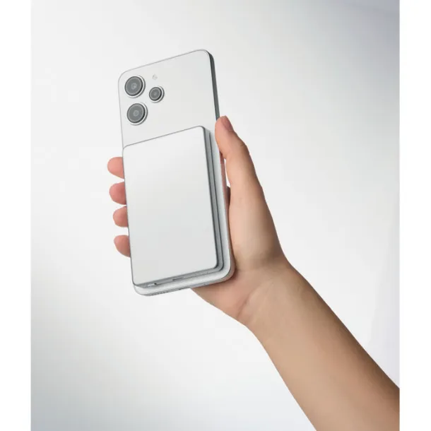 CORE Magnetska prijenosna baterija, 15 W - 5 000 mAh Mat srebrna