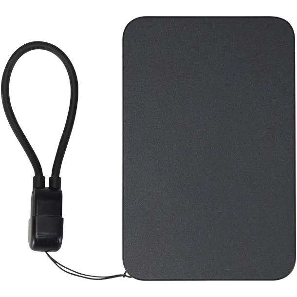 SMART Magnetska prijenosna baterija s vrpcom za nošenje, 5000 mAh Crna