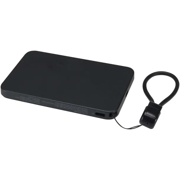 SMART Magnetska prijenosna baterija s vrpcom za nošenje, 5000 mAh Crna