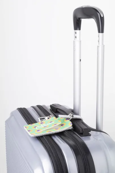 CreaFelt Tag custom RPET luggage tag White Grey