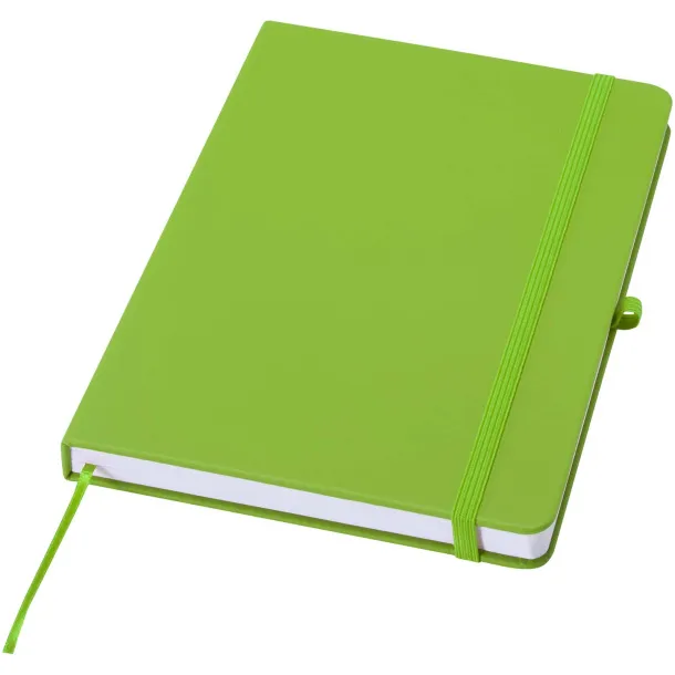 Spectrum A5 recycled hard cover notebook Lime green