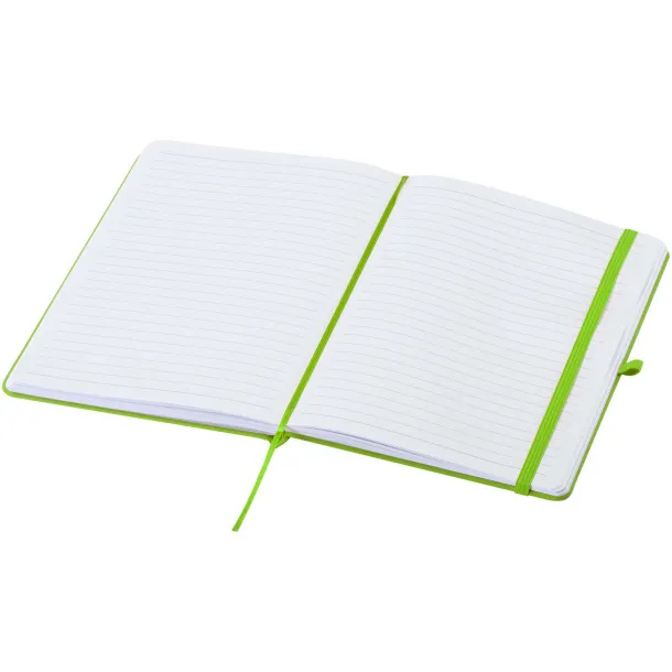 Spectrum A5 recycled hard cover notebook Lime green
