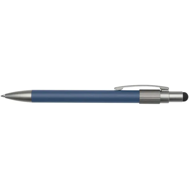 Rill RCS recycled ballpoint pen with stylus and fidget spinner (blue ink) Ocean blue