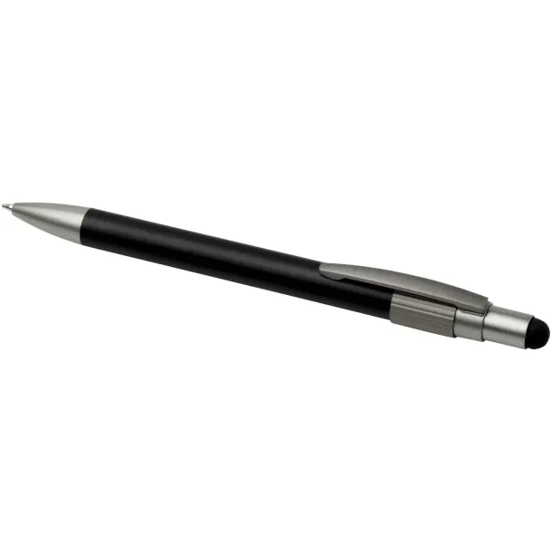 Rill RCS recycled ballpoint pen with stylus and fidget spinner (blue ink) Crna