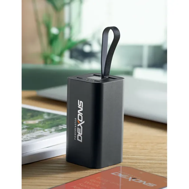 VOIMA prijenosna baterija od 60W, 20.000 mAh Crna