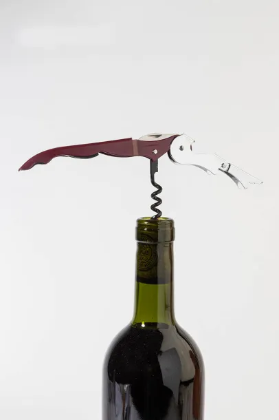 Umbria wine opener Burgundy Silver