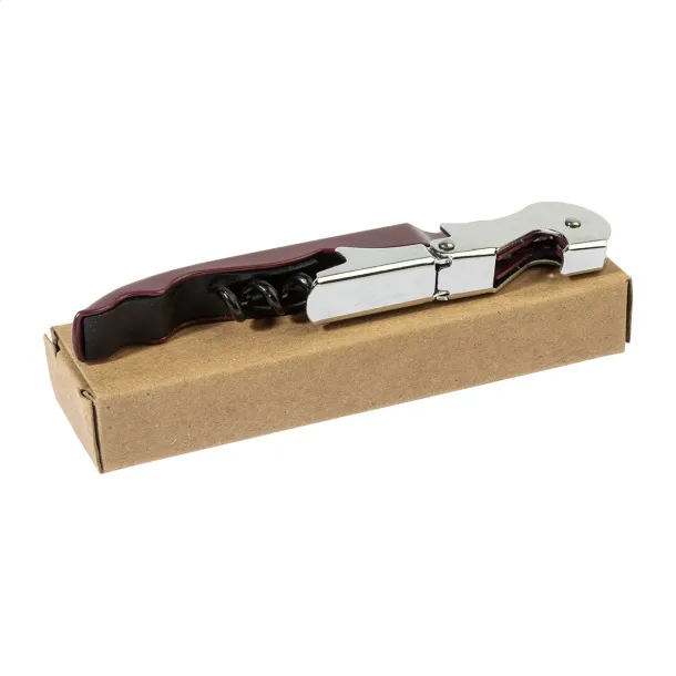Umbria wine opener Burgundy Silver