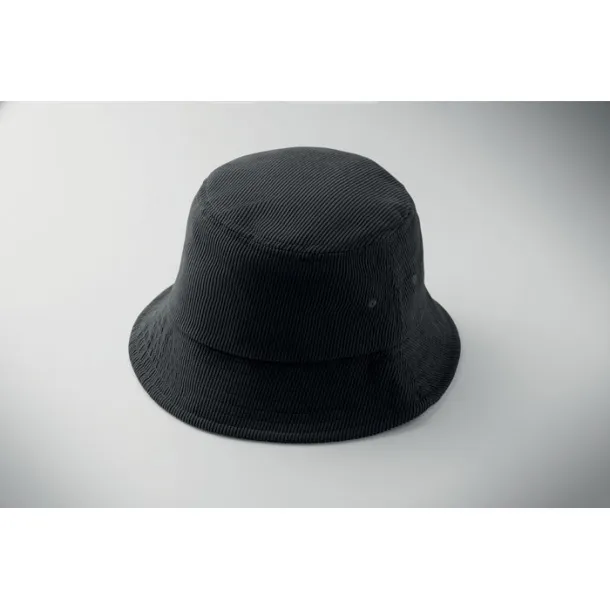 SCOOP bucket šešir od korduroy materijala Crna