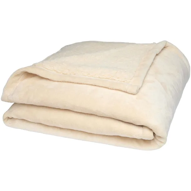 Ashen GRS recycled sherpa blanket Oatmeal