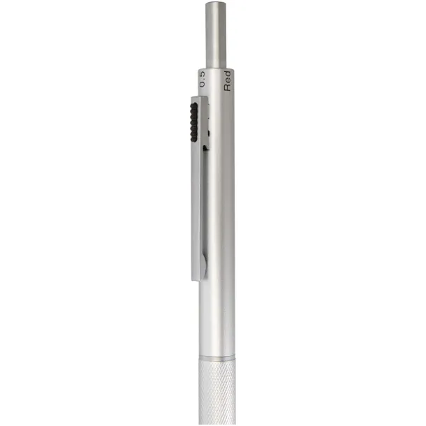 Tine 4-in-1 RCS recycled stainless steel ballpoint pen Silver