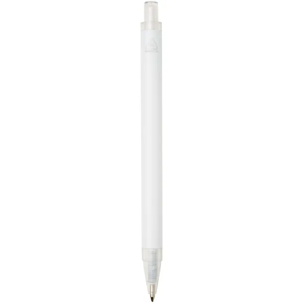 Spectrum recycled aluminium ballpoint pen (blue ink) White